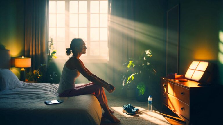 Illustration of how to wake up earlier without feeling tired, according to sleep researchers